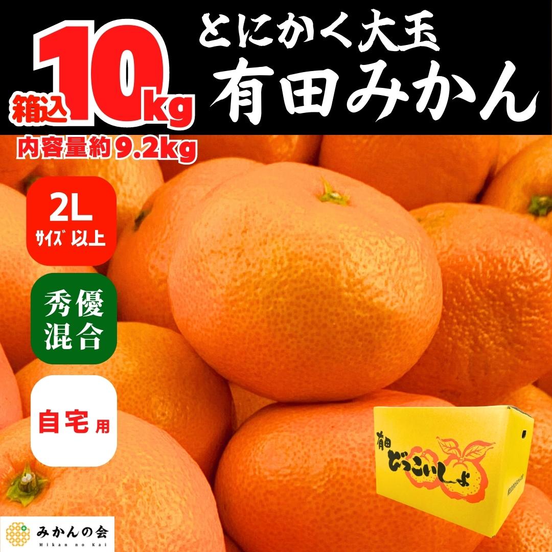 和歌山県産 有田みかん 10kg サイズ混合 小玉〜大玉